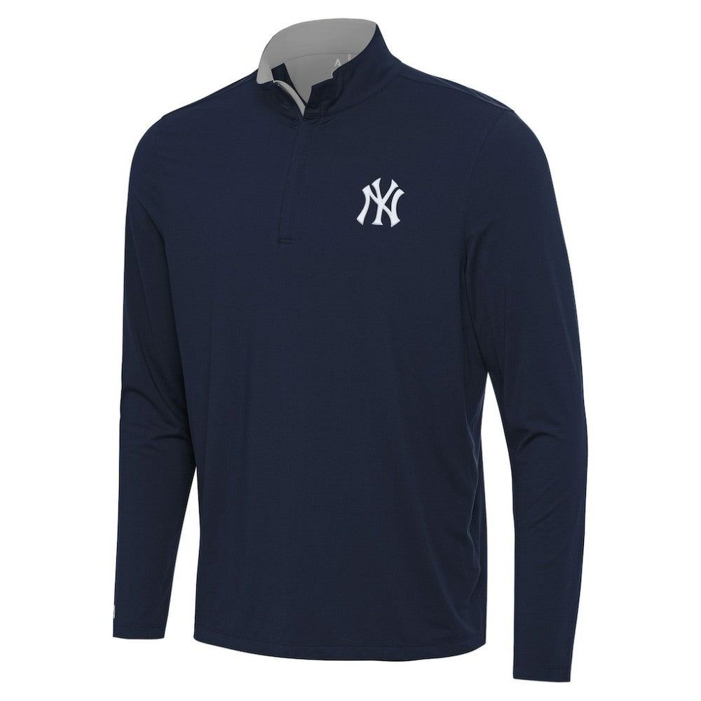 New York Yankees Antigua Content Quarter-Zip Top - Navy