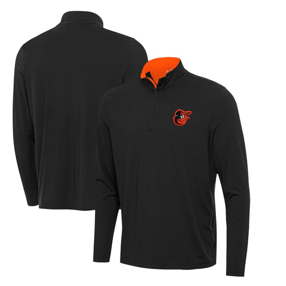 Baltimore Orioles Antigua Content Quarter-Zip Top - Black