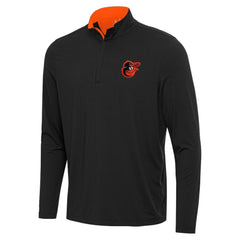 Baltimore Orioles Antigua Content Quarter-Zip Top - Black