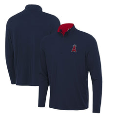 Los Angeles Angels Antigua Content Quarter-Zip Top - Navy