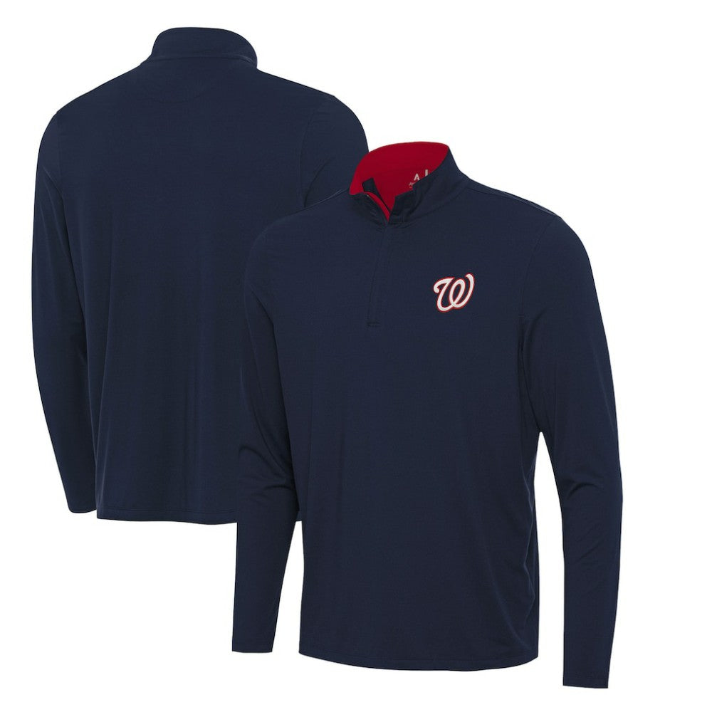 Washington Nationals Antigua Content Quarter-Zip Top - Navy