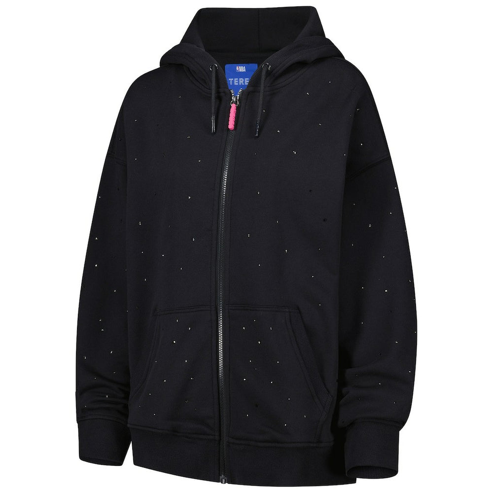 Boston Celtics Terez Women's Oversized Allover Gemstone Full-Zip Hoodie - Black online