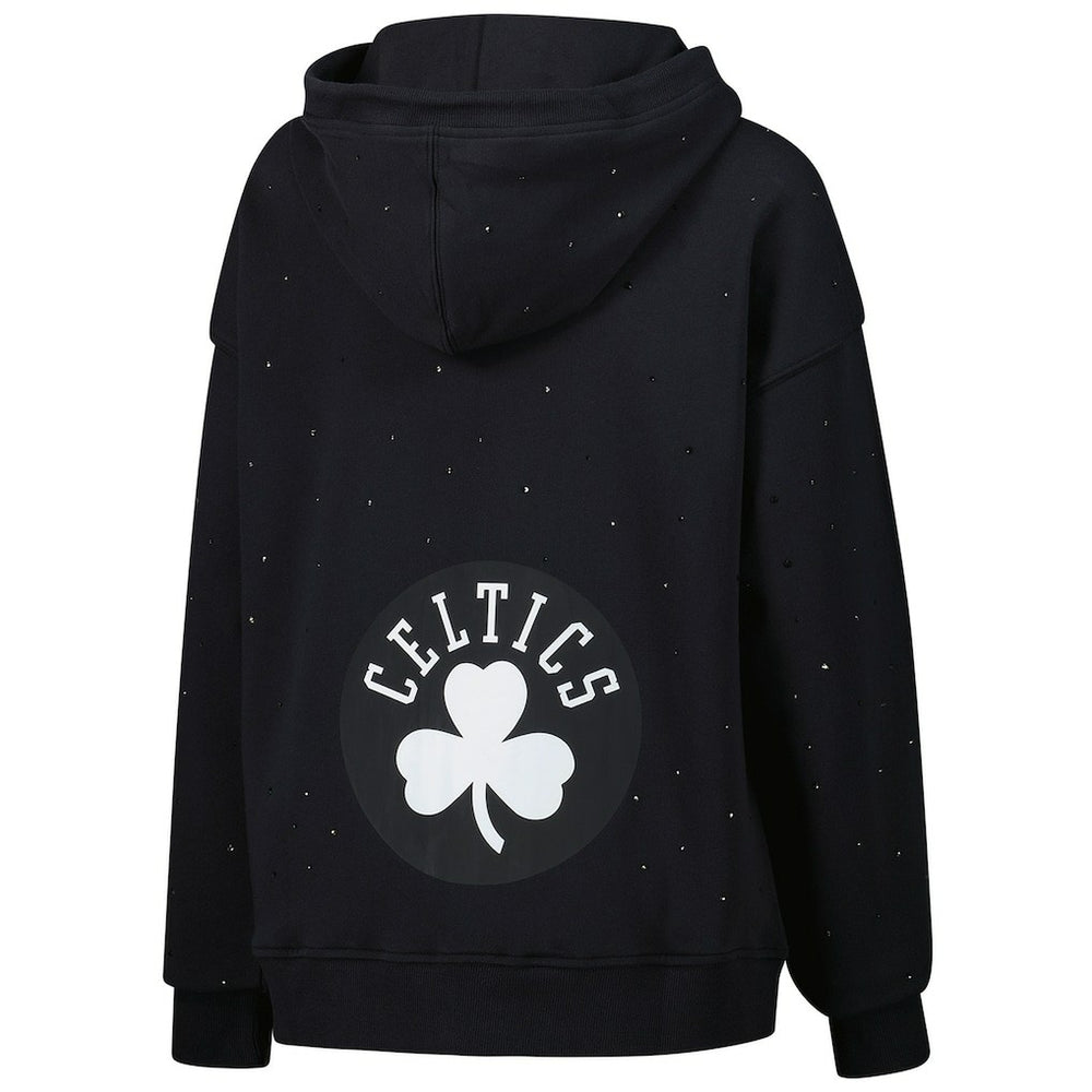 Boston Celtics Terez Women's Oversized Allover Gemstone Full-Zip Hoodie - Black online