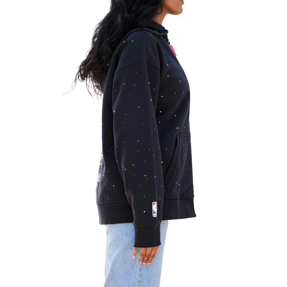 New Orleans Pelicans Terez Women's Oversized Allover Gemstone Full-Zip Hoodie - Black online