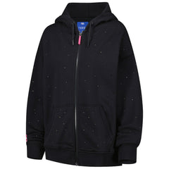 Golden State Warriors Terez Women's Oversized Allover Gemstone Full-Zip Hoodie sale - Black on sale