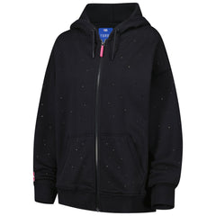Los Angeles Lakers Terez Women's Oversized Allover Gemstone Full-Zip Hoodie - Black sale