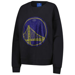 Golden State Warriors Terez Women's Gemstone Logo Pullover Sweatshirt sale - Black outlet
