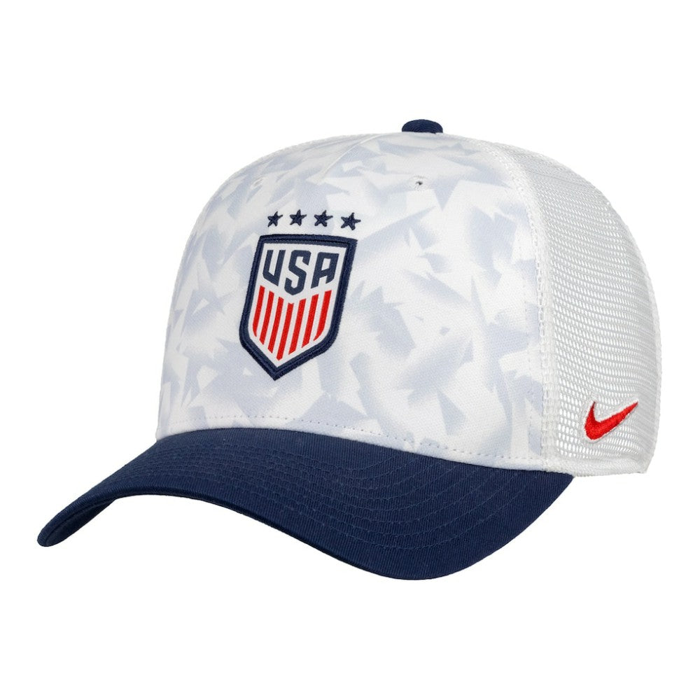 USWNT Unisex Rise Printed Trucker Adjustable Hat - White | Nike cheap