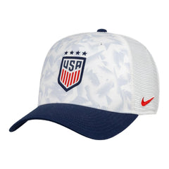 USWNT Unisex Rise Printed Trucker Adjustable Hat - White | Nike cheap