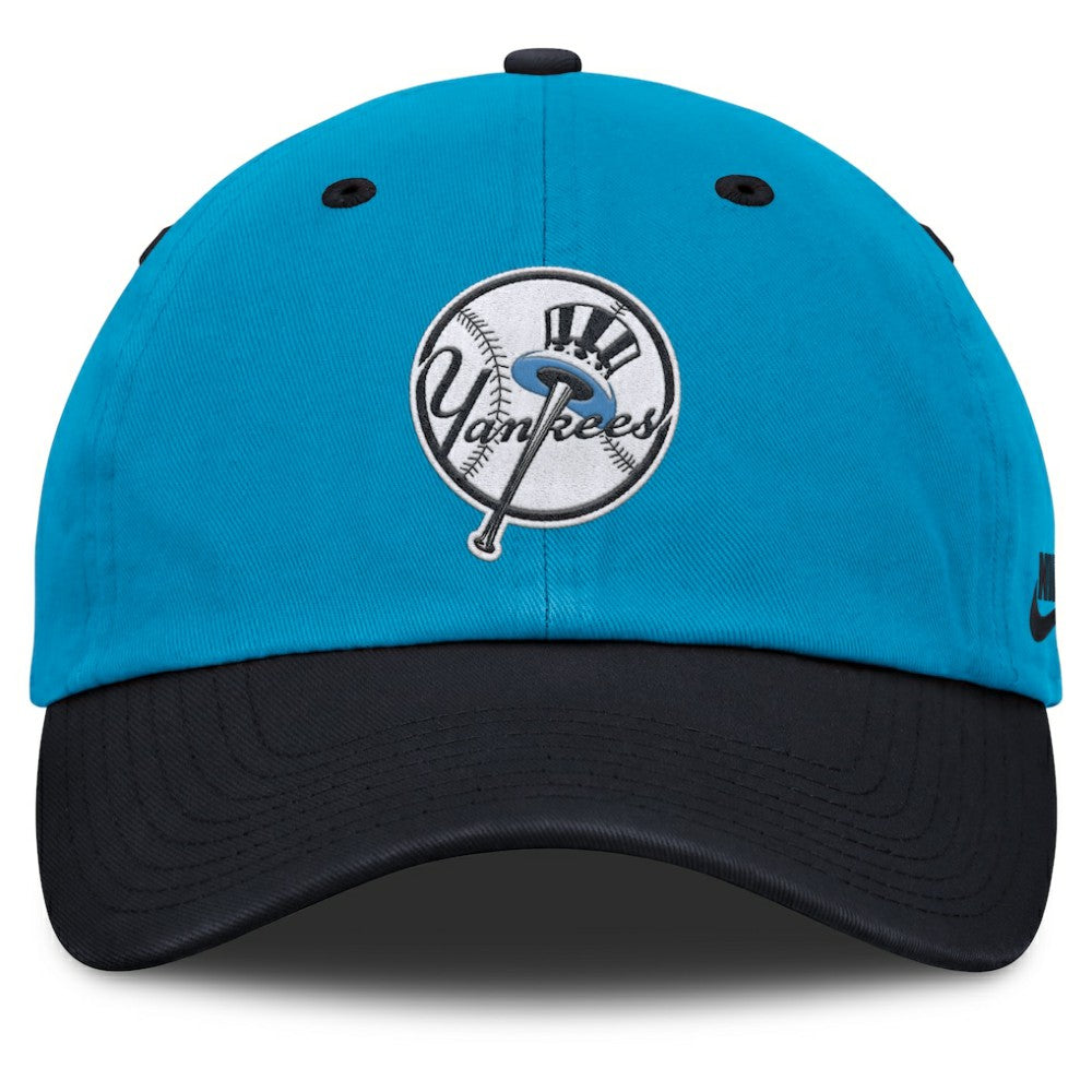 New York Yankees Neon 90s Club Adjustable Hat - Blue/Navy | Nike