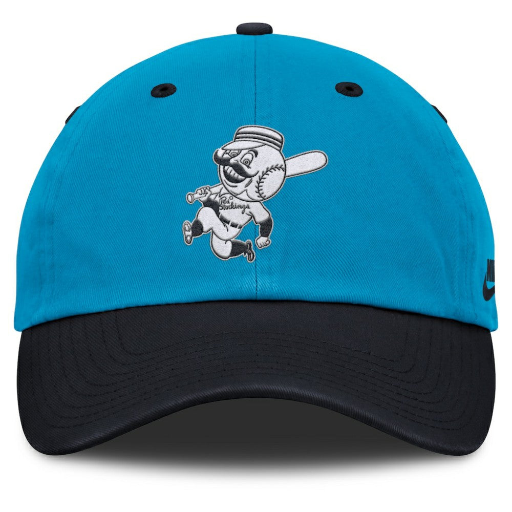 Cincinnati Reds Neon 90s Club Adjustable Hat - Blue/Navy | Nike