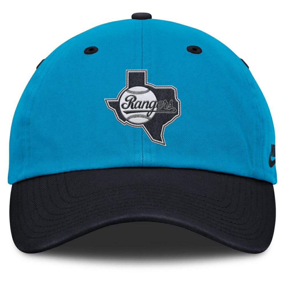 Texas Rangers Neon 90s Club Adjustable Hat - Blue/Navy | Nike