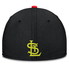 St. Louis Cardinals Neon 90s Rise SwooshFlex Hat - Crimson/Black | Nike