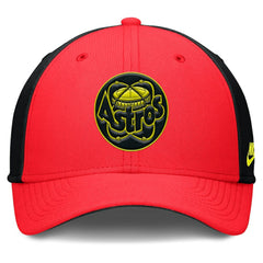 Houston Astros Neon 90s Rise SwooshFlex Hat - Crimson/Black | Nike