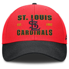 St. Louis Cardinals Neon 90s Rise Adjustable Hat - Crimson/Black | Nike