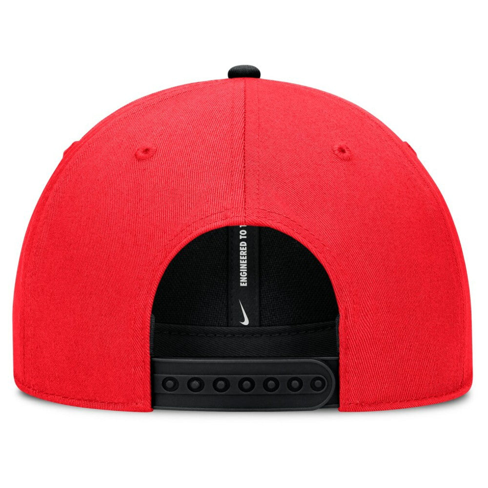 San Francisco Giants Neon 90s Rise Adjustable Hat - Crimson/Black | Nike