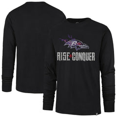Baltimore Ravens '47 Rise and Conquer Franklin Long Sleeve T-Shirt - Black online