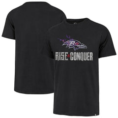 Baltimore Ravens '47 Rise and Conquer Franklin T-Shirt - Black discount