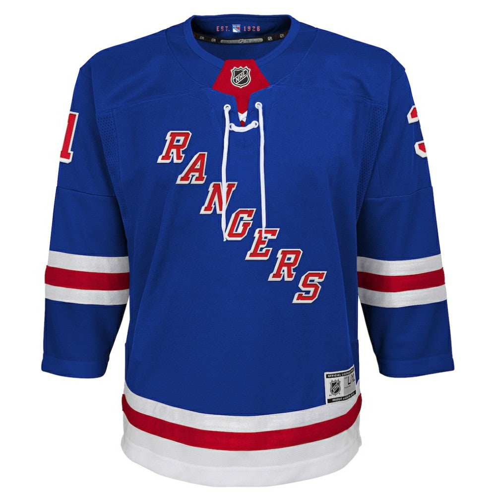Igor Shesterkin New York Rangers Youth Home Premier Player Jersey Blue