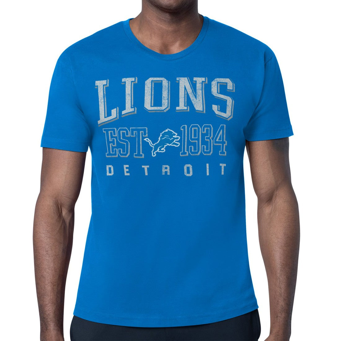 Detroit Lions Starter Retro Team Logo T-Shirt - Blue sale