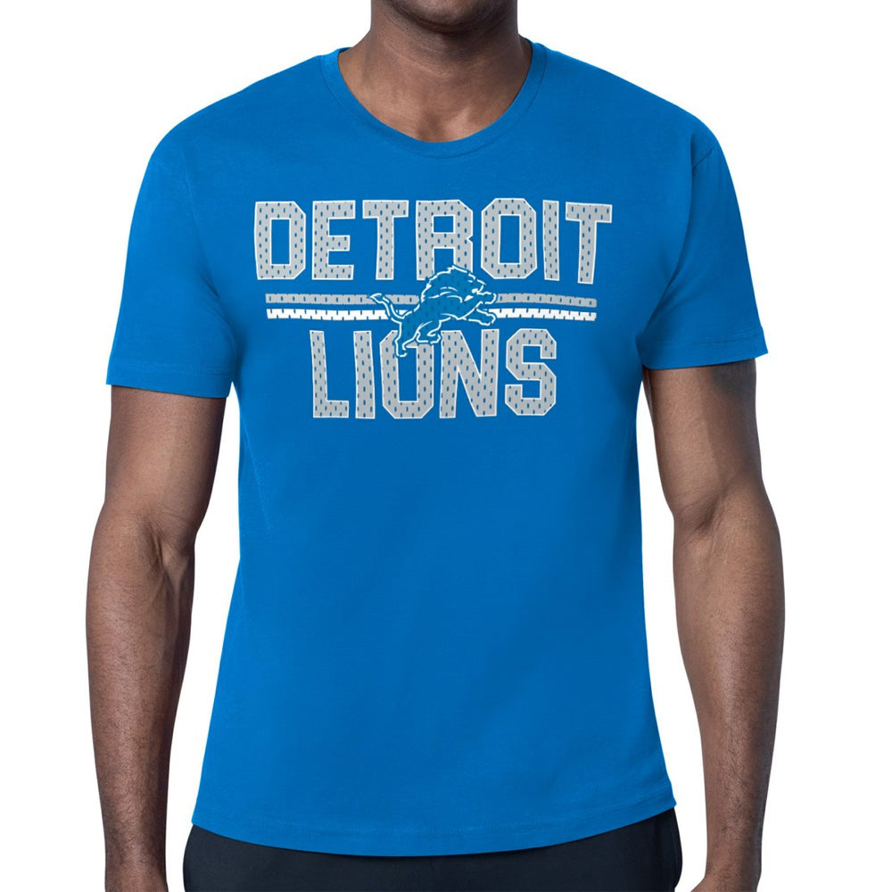 Detroit Lions Starter Retro Team Logo T-Shirt  - Blue on sale