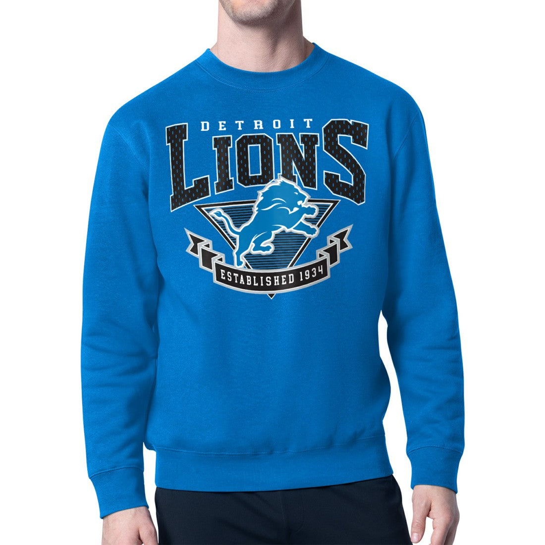 Detroit Lions Starter ‘80s Inspired Pullover Sweatshirt  - Blue cheap