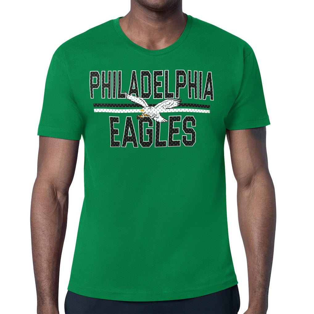 Philadelphia Eagles Starter Mesh Look Retro Logo T-Shirt - Kelly Green for sale