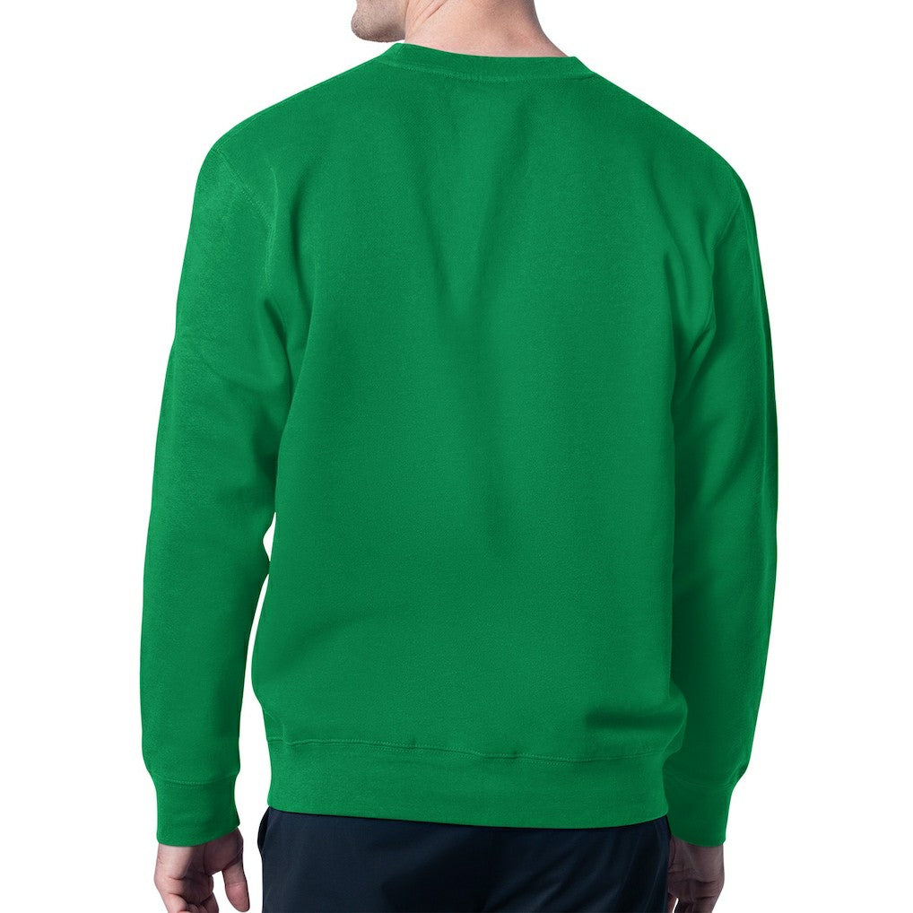 Philadelphia Eagles Starter Team Retro Logo Fleece Tri-Blend Pullover Sweatshirt - Kelly Green sale