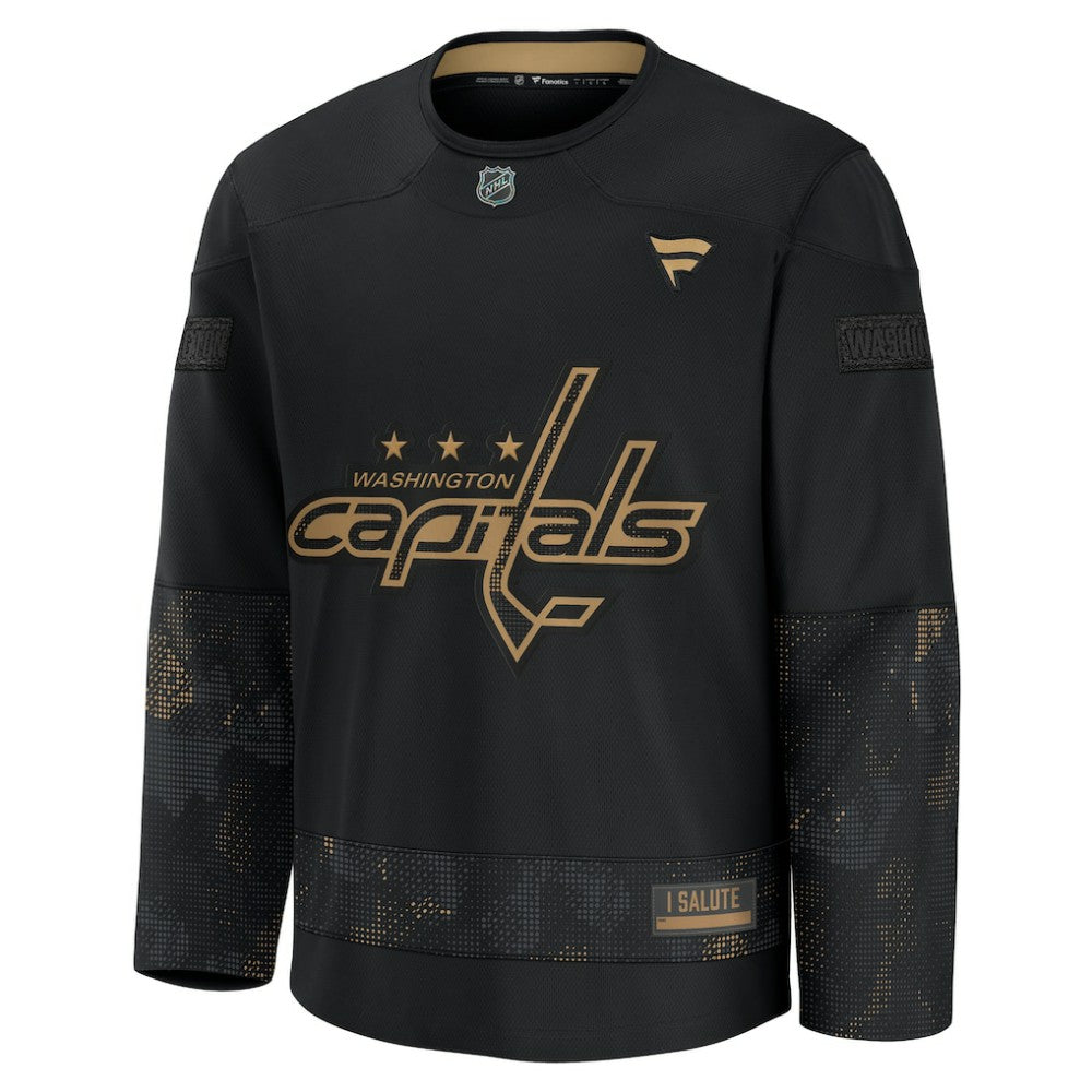 Washington Capitals Fanatics 2024 Military Appreciation Practice Jersey Black