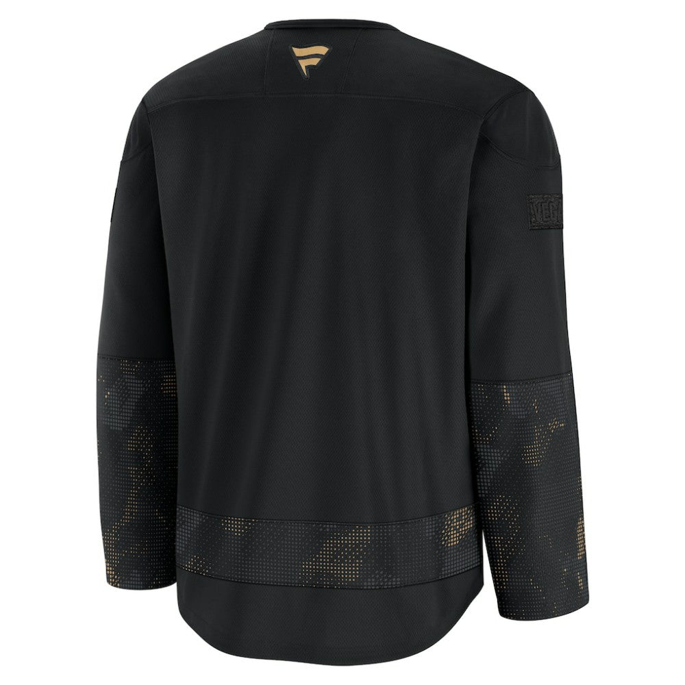 Vegas Golden Knights Fanatics 2024 Military Appreciation Practice Jersey Black