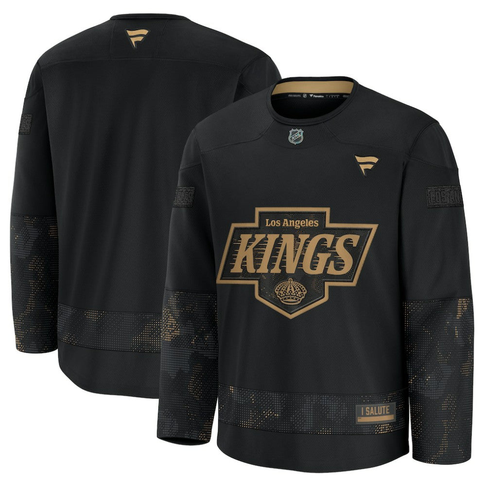 Los Angeles Kings Fanatics 2024 Military Appreciation Practice Jersey Black
