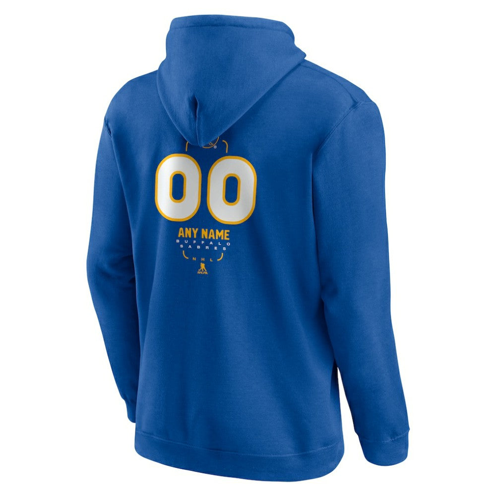Buffalo Sabres Personalized Name & Number Midfielder Pullover Hoodie Royal