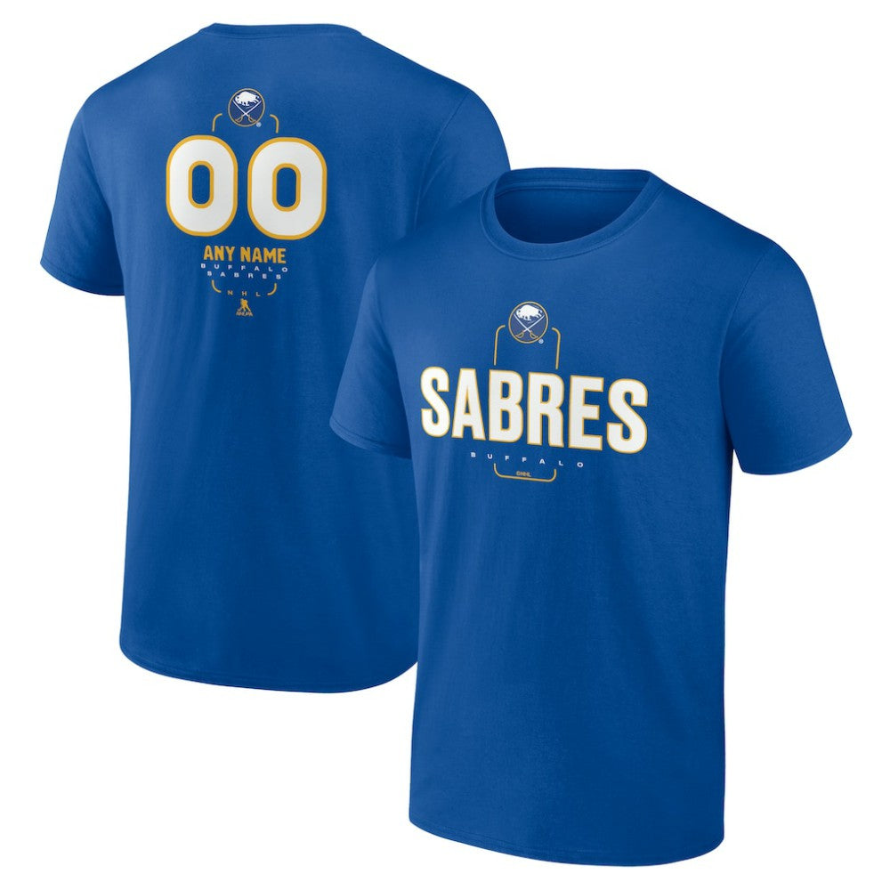 Buffalo Sabres Personalized Name & Number Midfielder T-Shirt Royal