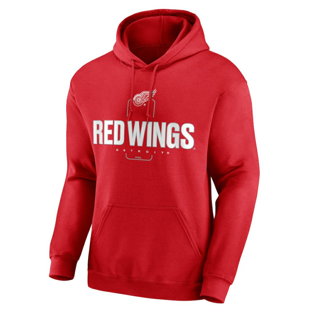 Detroit Red Wings Personalized Name & Number Midfielder Pullover Hoodie Red