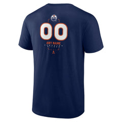 Edmonton Oilers Personalized Name & Number Midfielder T-Shirt Navy
