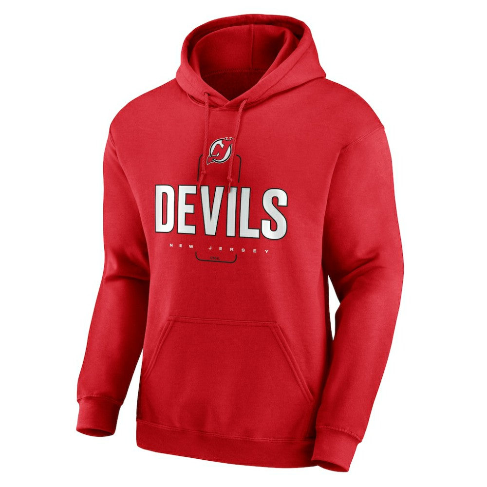 New Jersey Devils Personalized Name & Number Midfielder Pullover Hoodie Red