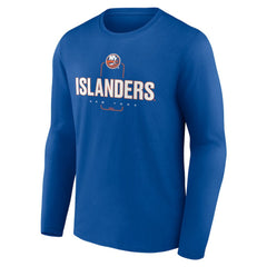 New York Islanders Personalized Name & Number Midfielder Long Sleeve T-Shirt Royal