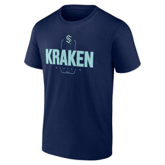Seattle Kraken Personalized Name & Number Midfielder T-Shirt Deep Sea Blue