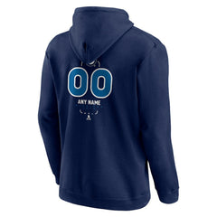 Winnipeg Jets Personalized Name & Number Midfielder Pullover Hoodie Navy