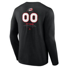 Carolina Hurricanes Personalized Name & Number Midfielder Long Sleeve T-Shirt Black