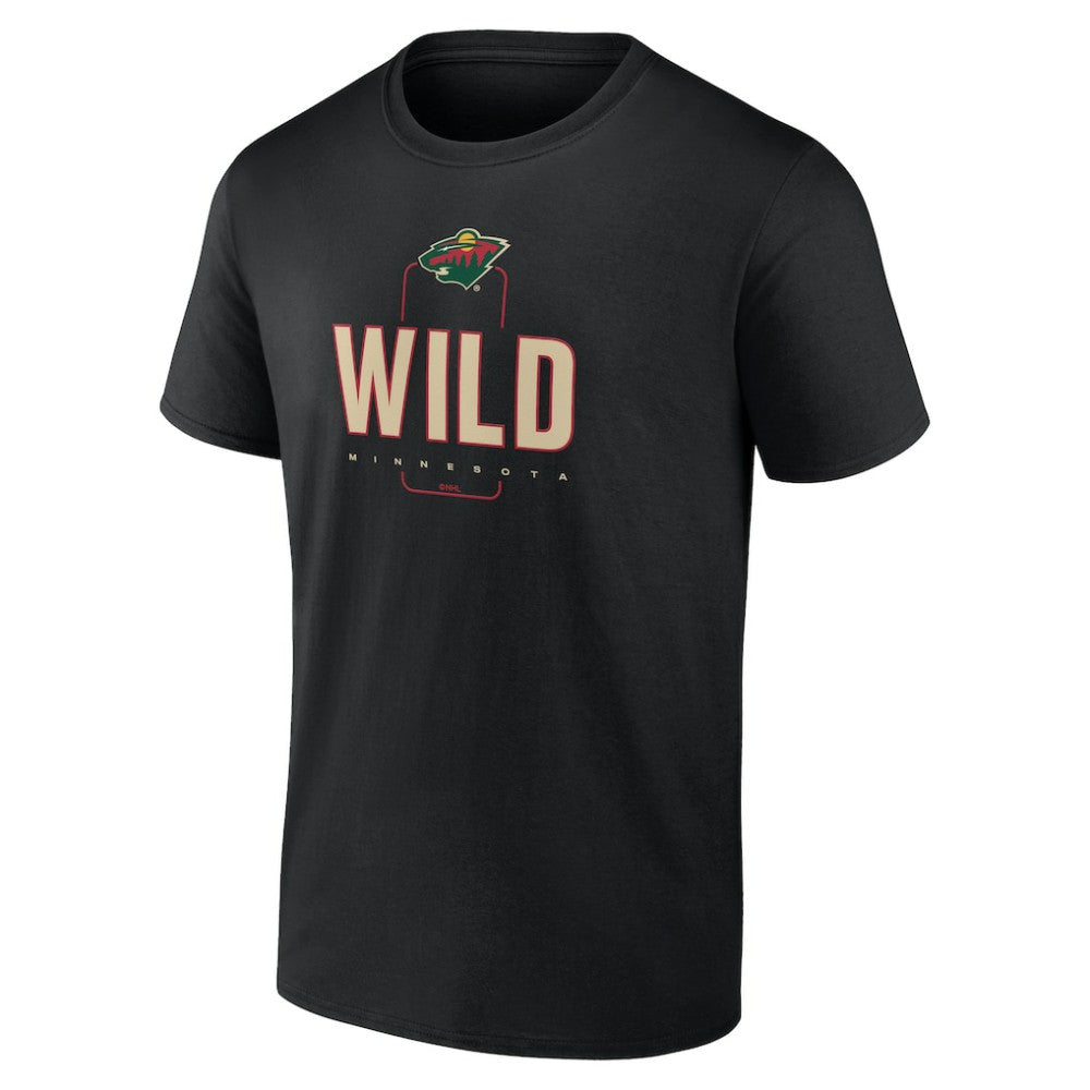 Minnesota Wild Personalized Name & Number Midfielder T-Shirt Black