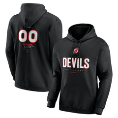 New Jersey Devils Personalized Name & Number Midfielder Pullover Hoodie Black