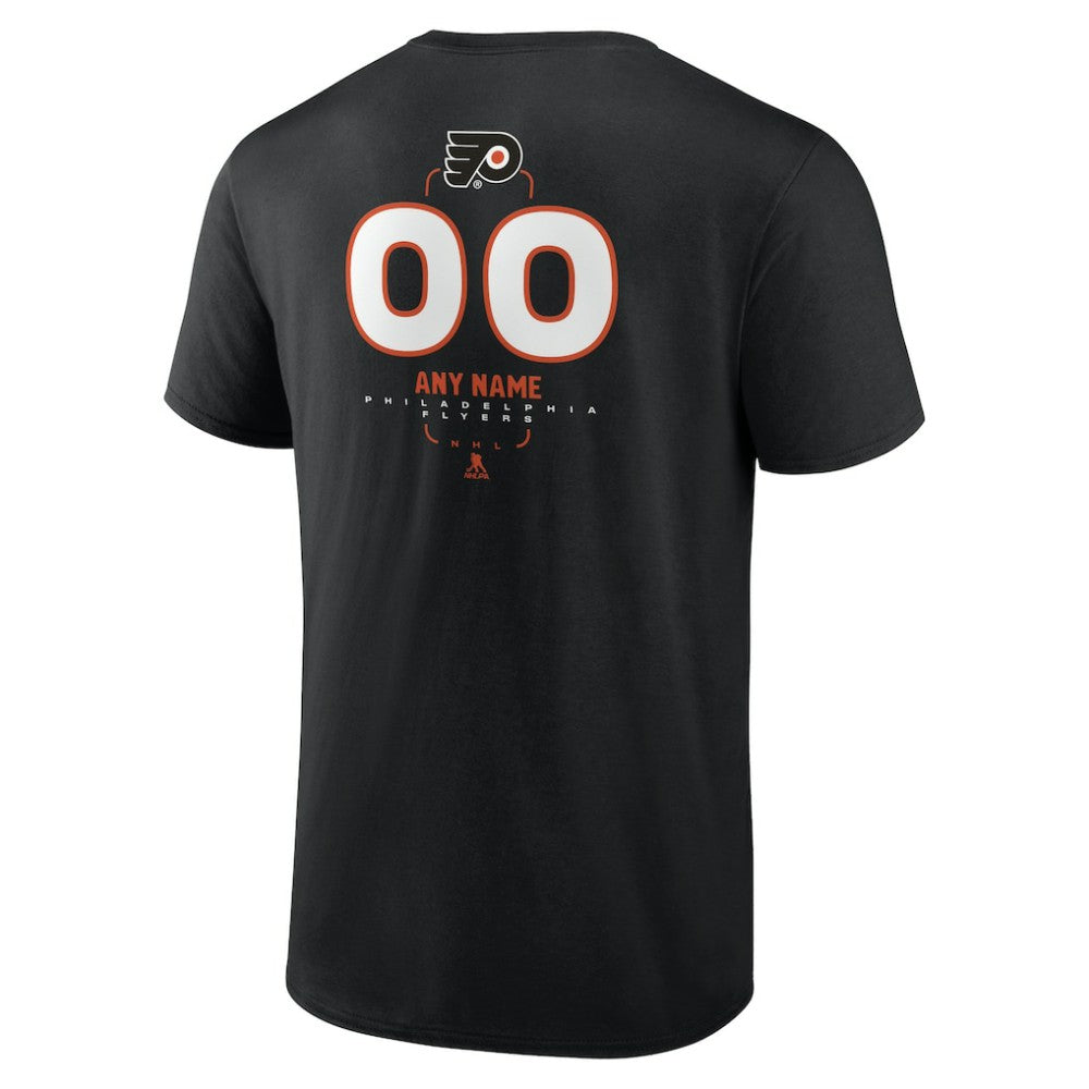 Philadelphia Flyers Personalized Name & Number Midfielder T-Shirt Black