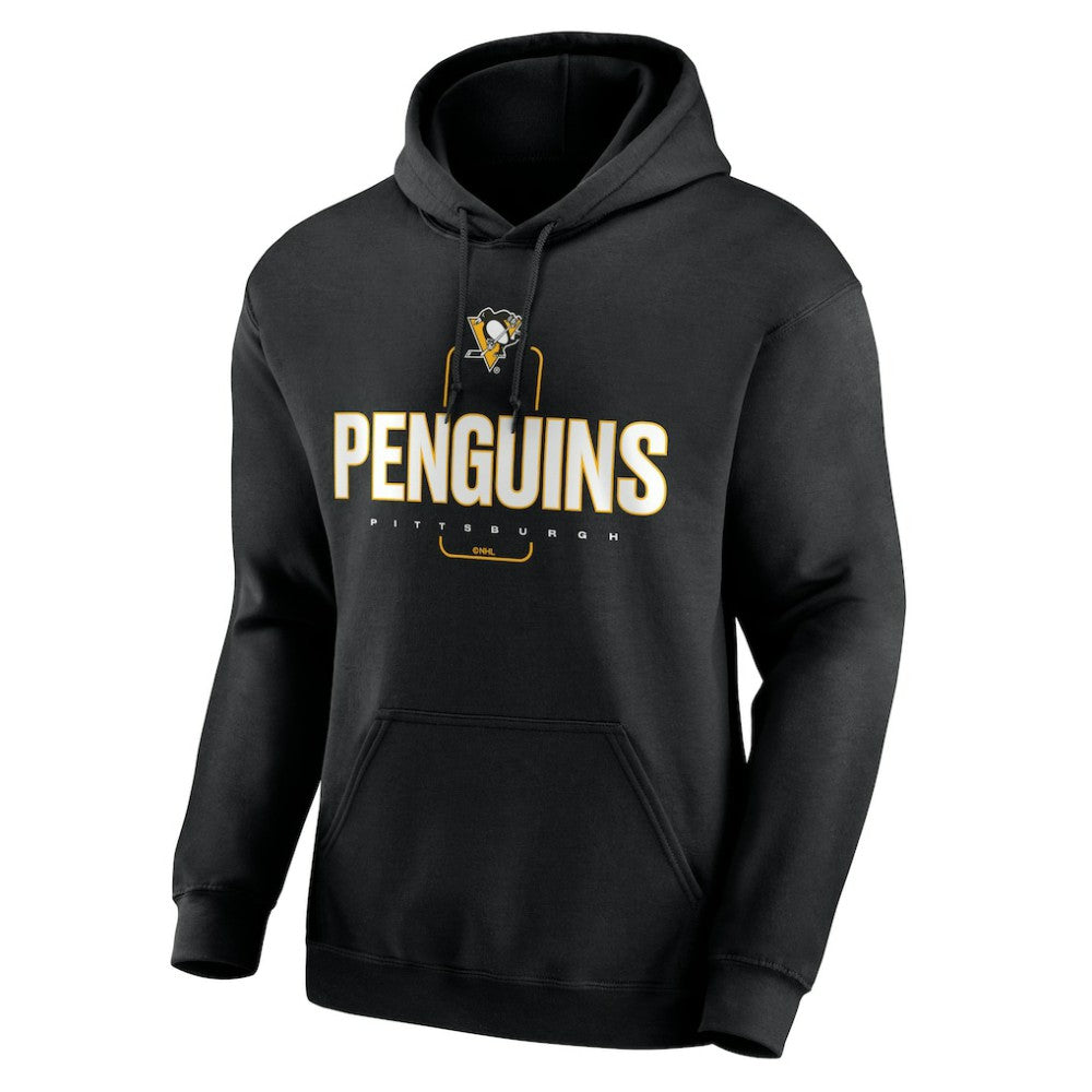 Pittsburgh Penguins Personalized Name & Number Midfielder Pullover Hoodie Black