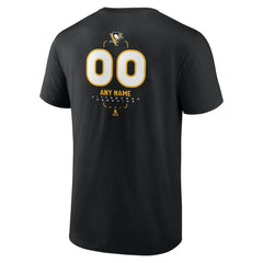 Pittsburgh Penguins Personalized Name & Number Midfielder T-Shirt Black