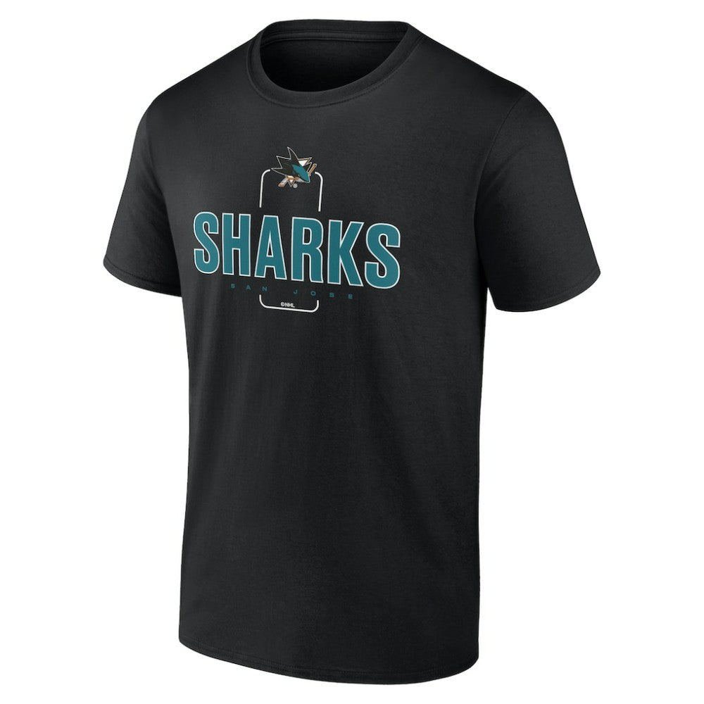 San Jose Sharks Personalized Name & Number Midfielder T-Shirt Black