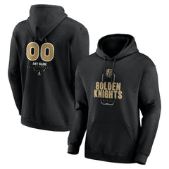 Vegas Golden Knights Personalized Name & Number Midfielder Pullover Hoodie Black