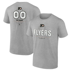 Philadelphia Flyers Personalized Name & Number Midfielder T-Shirt Gray
