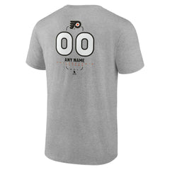 Philadelphia Flyers Personalized Name & Number Midfielder T-Shirt Gray