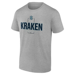 Seattle Kraken Personalized Name & Number Midfielder T-Shirt Gray